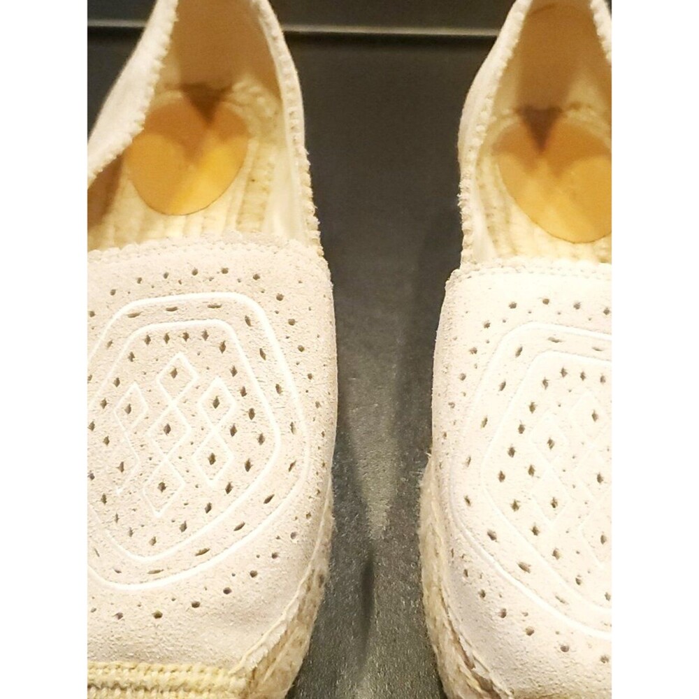 UGG Women's Cream Suede Heidi Espadrille Mocassin Size 11